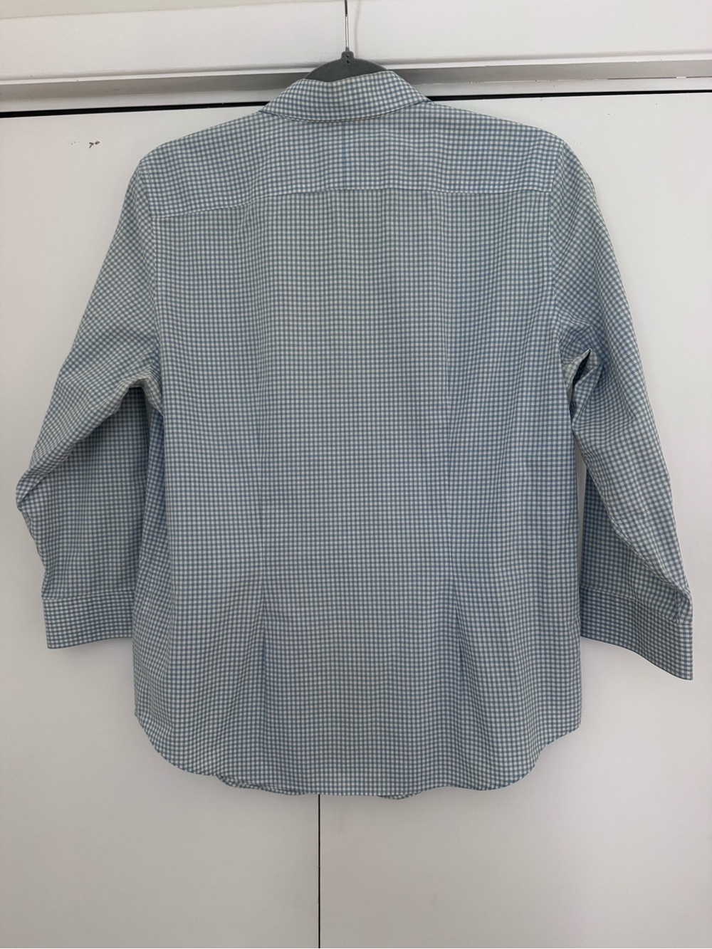 Ralph Lauren Light Blue White Gingham Dress Shirt - Picture 3 of 7